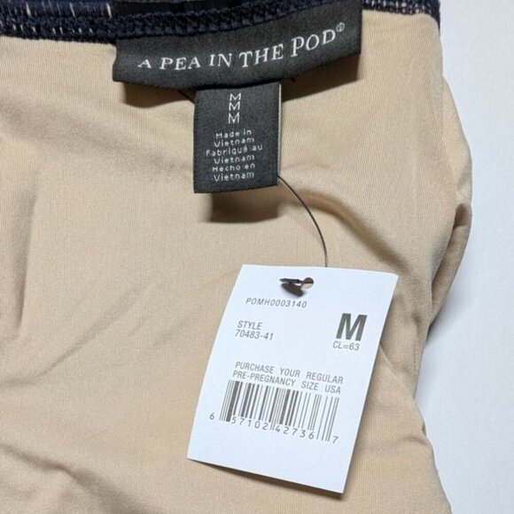 Pea in the Pod Maternity Swimsuit Coquette Dainty Floral Ruffle Deep V Medium - Picture 3 of 9